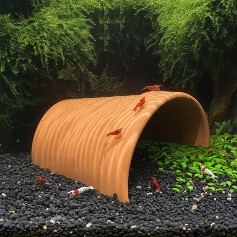 Aquarium Plant Red - Practical Ceramic Fish Shrimp Breeding Cave