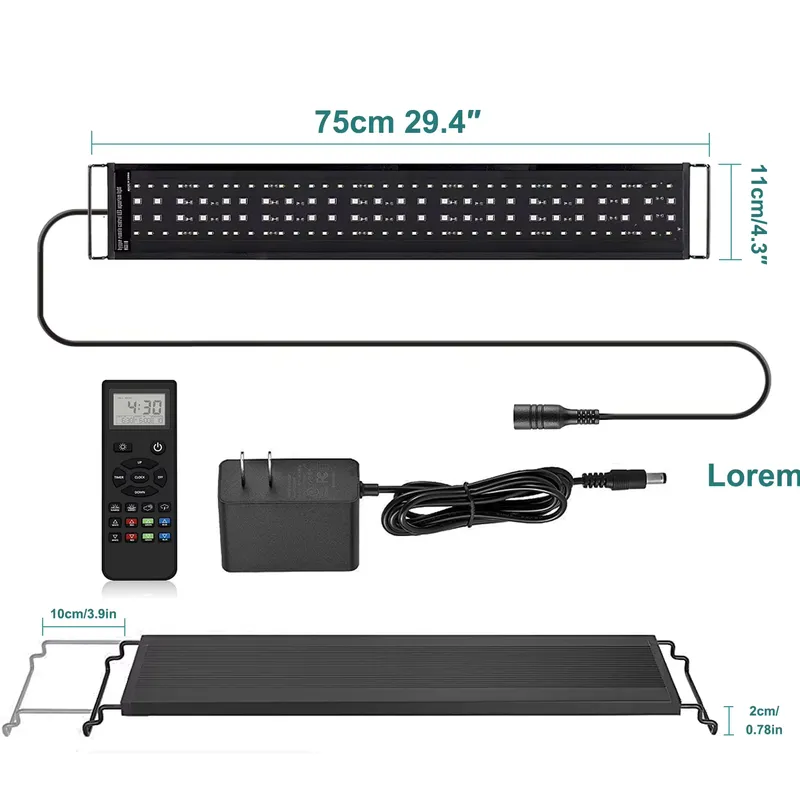 Aquarium Plant Live - SIROKA 75cm Professional LED Fish Aquarium