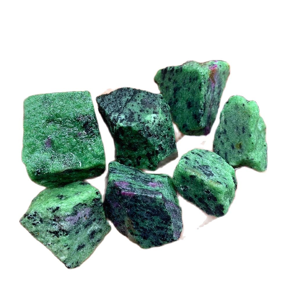 Aquarium Plant Red - 1pc Natural Red Green Zoisite Rough
