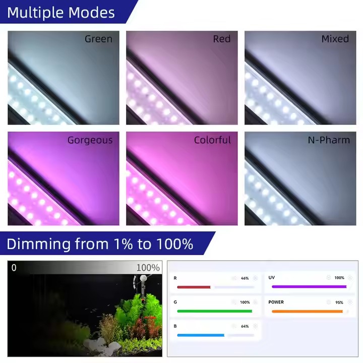 WEEK AQUA S Series RGB+UV Full - Aquarium Plant Live ulasan dan harga