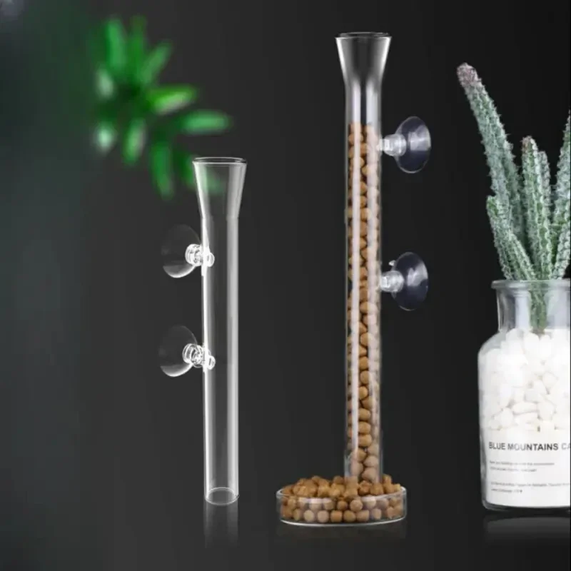 Aquarium Glass Feeding Tube &  - Aquarium Plant Red ulasan dan harga