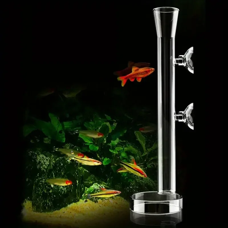 Aquarium Glass Feeding Tube &  - Aquarium Plant Red ulasan dan harga