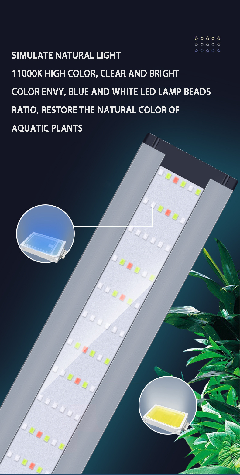 Aquarium LED lights Aluminum a - Aquarium Plant Red ulasan dan harga