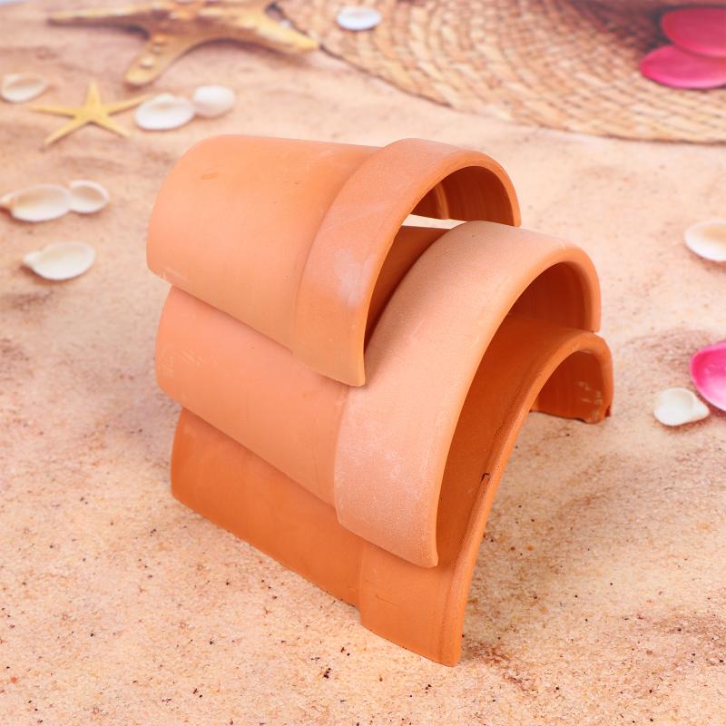 Practical Ceramic Fish Shrimp  - Aquarium Plant Red ulasan dan harga