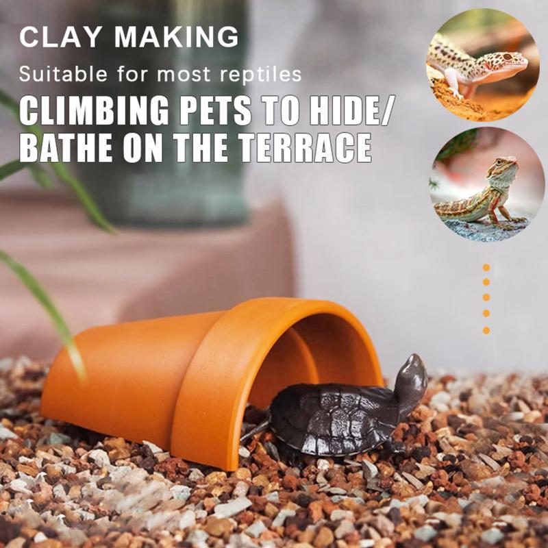 Practical Ceramic Fish Shrimp  - Aquarium Plant Red ulasan dan harga