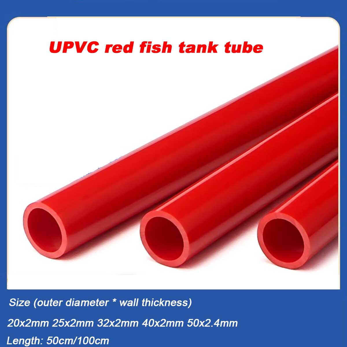 20~50mm UPVC Tube Aquarium Fis - Aquarium Plant Red ulasan dan harga