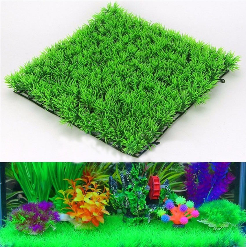 Artificial Green Grass Plant L - Planted Aquarium Materials ulasan dan harga