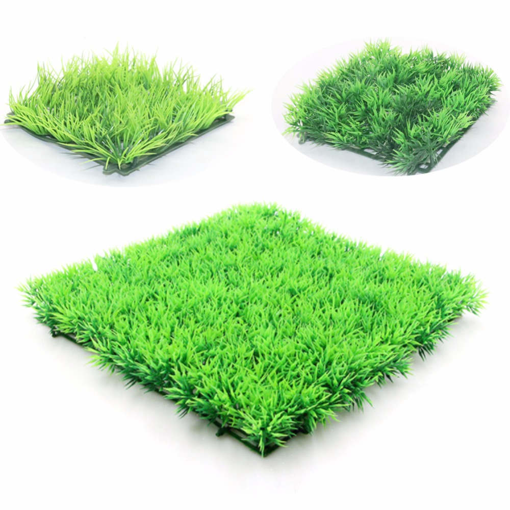 Artificial Green Grass Plant L - Planted Aquarium Materials ulasan dan harga