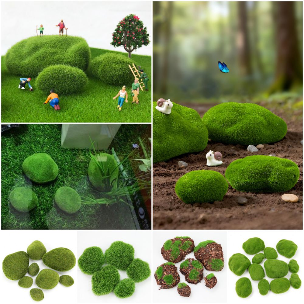 2/4/6/10PCS Green Artificial M - Planted Aquarium Mini ulasan dan harga