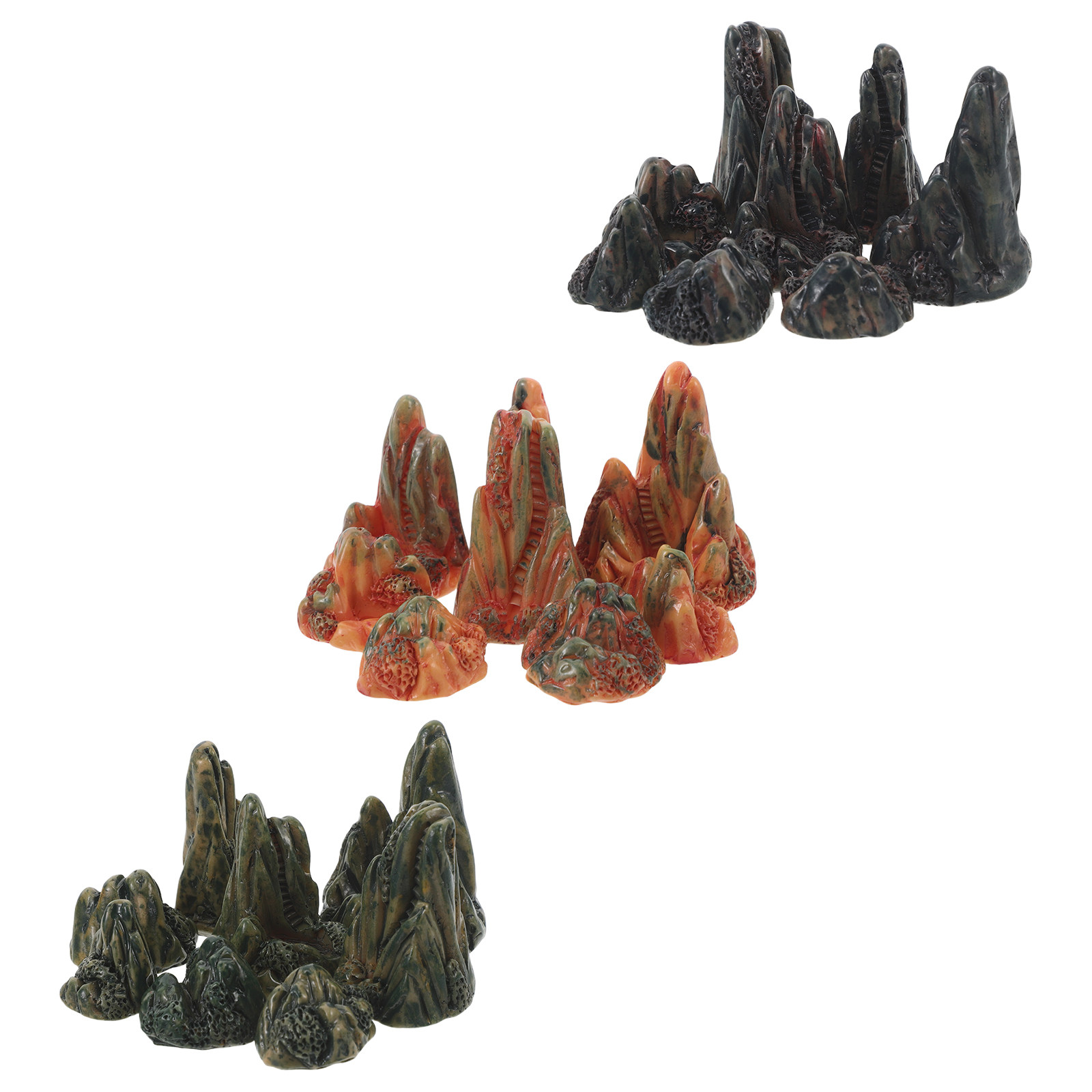 24Pcs Natural Aesthetic Fake R - Planted Aquarium Mini ulasan dan harga