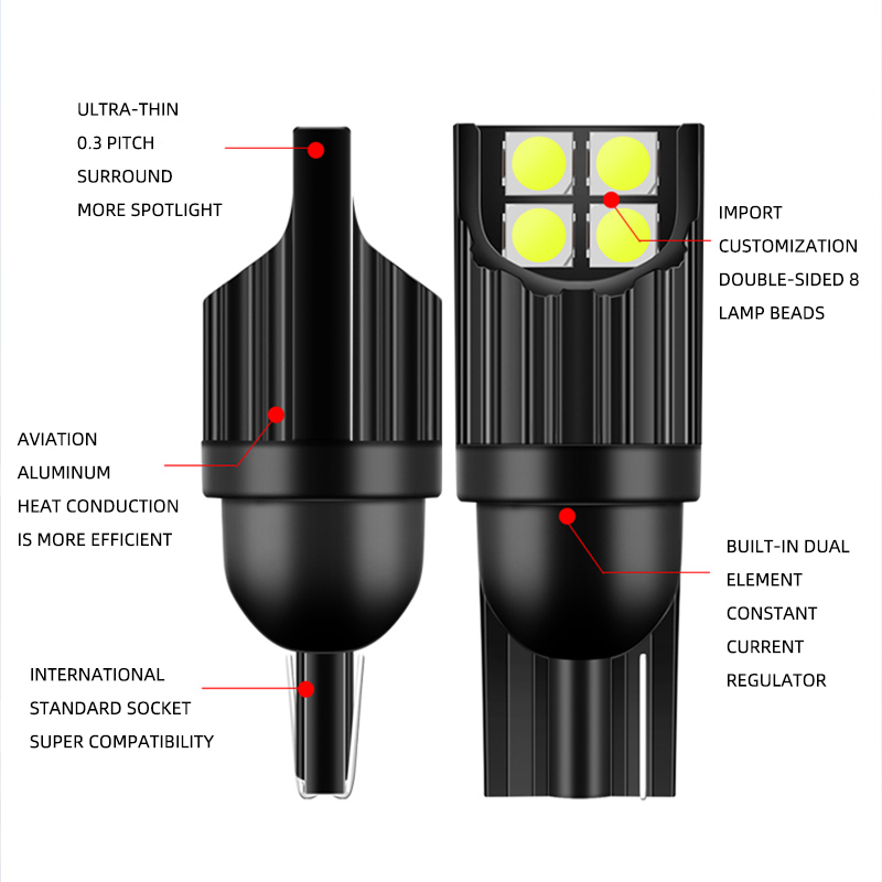 2pcs T10 LED W5W LED Bulbs 194 - Ludwigia Super Red ulasan dan harga