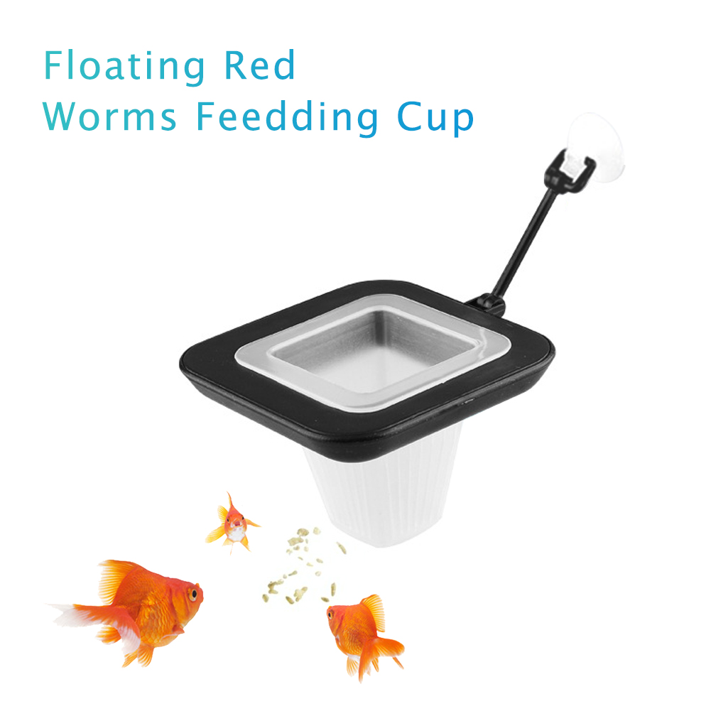 Fish Tank Feeder Red Worm Cup  - Aquarium Plant Red ulasan dan harga