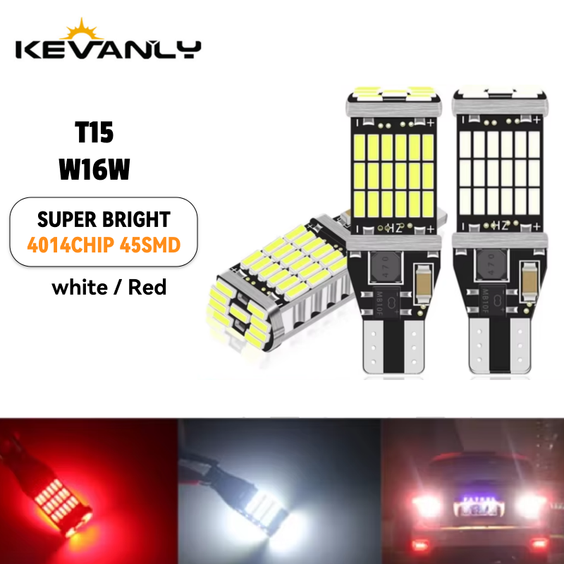 2pcs T15 Reverse Light W16W Le - Ludwigia Super Red ulasan dan harga