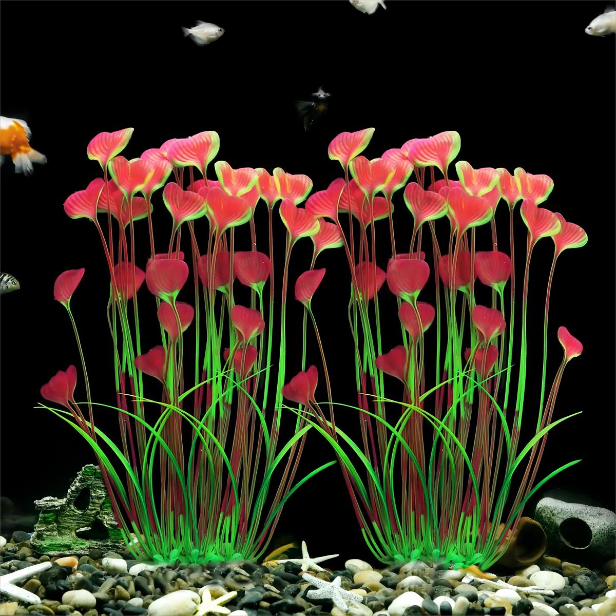 1 Pc Fish Tank Bionic Aquatic  - Planted Aquarium Materials ulasan dan harga