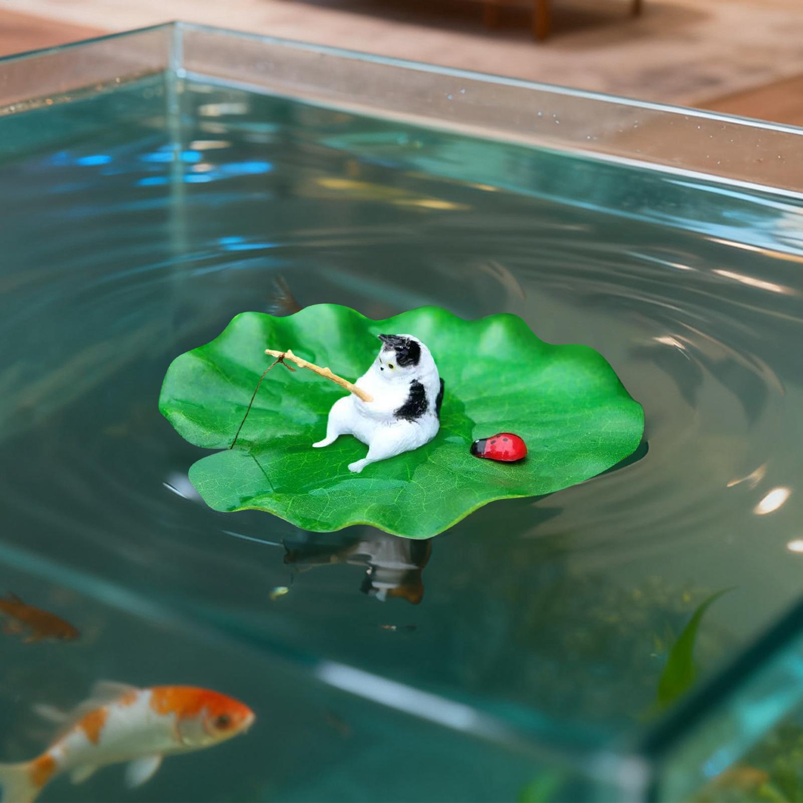 Aquarium Decor Floating Cat Fi - Aquarium Plant Growing ulasan dan harga