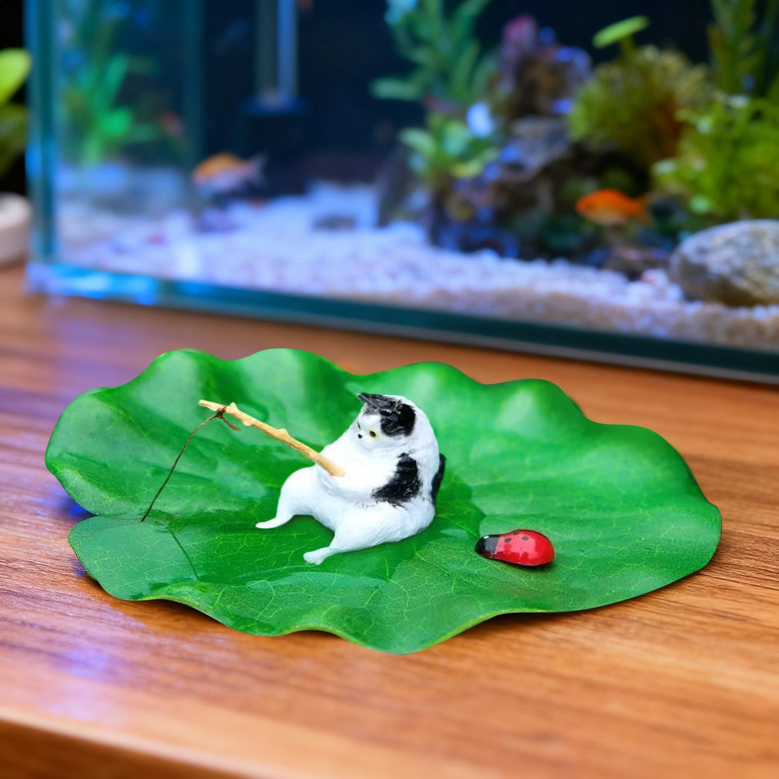 Aquarium Decor Floating Cat Fi - Aquarium Plant Growing ulasan dan harga