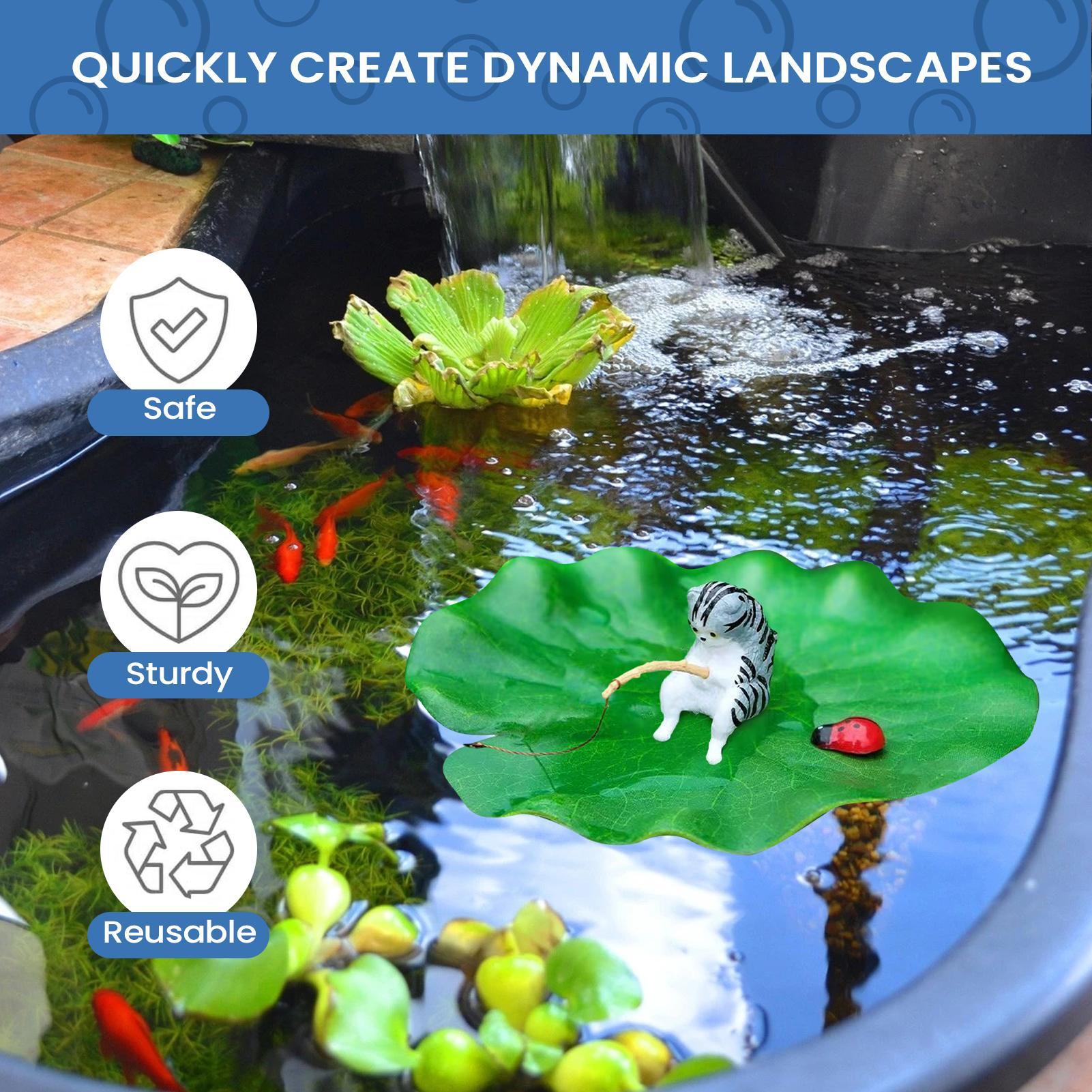 Aquarium Decor Floating Cat Fi - Aquarium Plant Growing ulasan dan harga