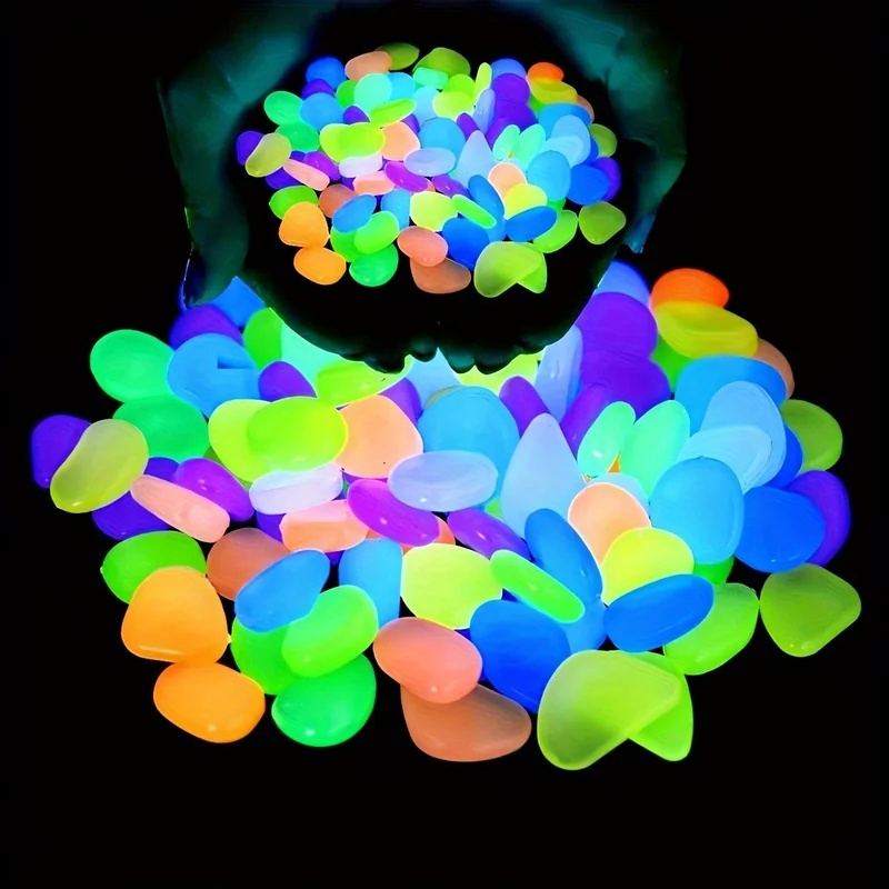 50-200pcs Glow in The Dark Peb - Planted Aquarium Mini ulasan dan harga
