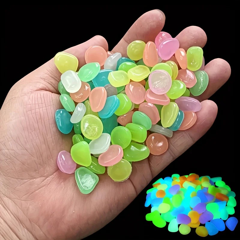 50-200pcs Glow in The Dark Peb - Planted Aquarium Mini ulasan dan harga