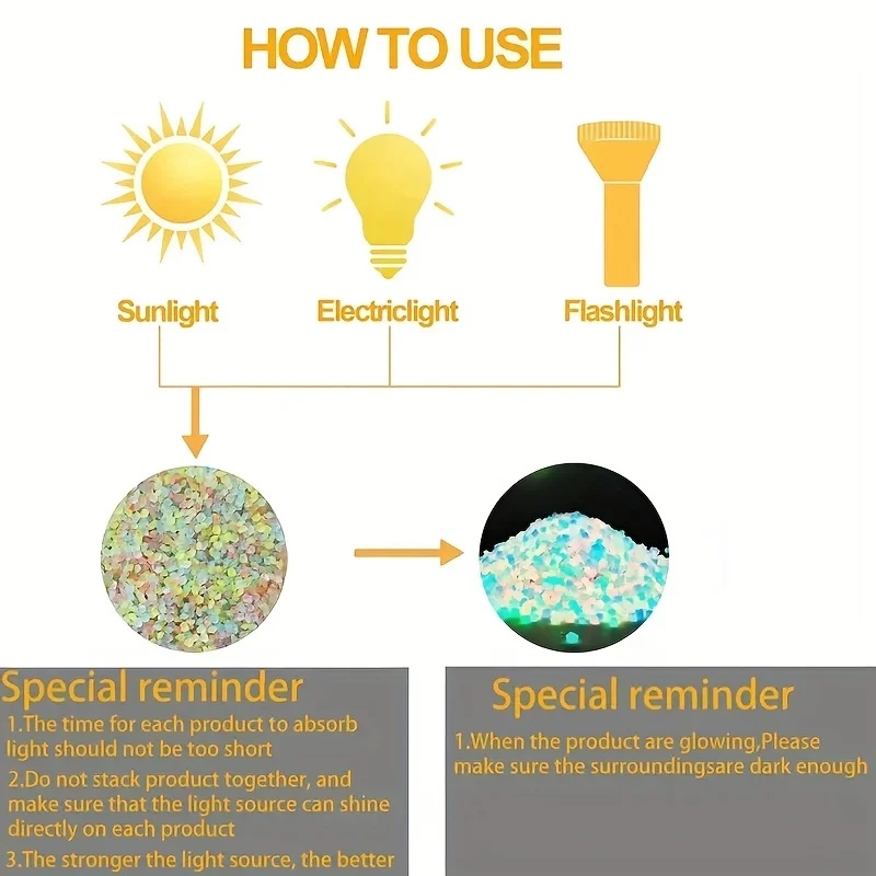 50-200pcs Glow in The Dark Peb - Planted Aquarium Mini ulasan dan harga