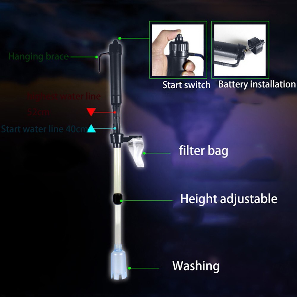 Aquarium Battery Syphon Operat - Planted Aquarium Maintenance Kit ulasan dan harga