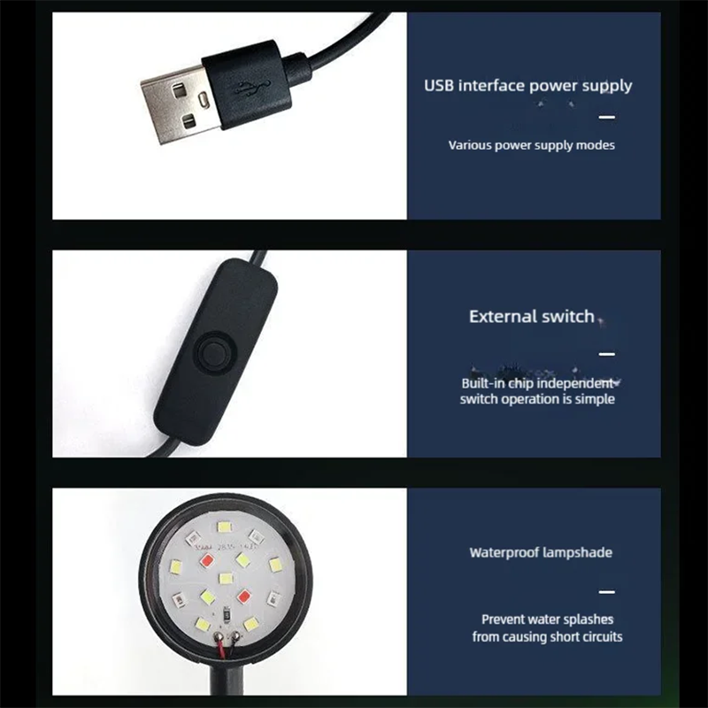 USB LED Fish Tank Clip Lamp Hi - Aquarium Plant Diseases ulasan dan harga