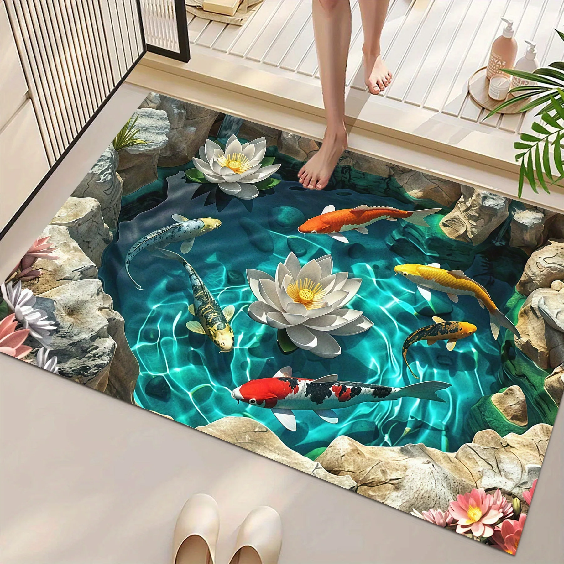 2D Koi Fish & Lotus Flower Bat - Aquarium Plant Echinodorus ulasan dan harga