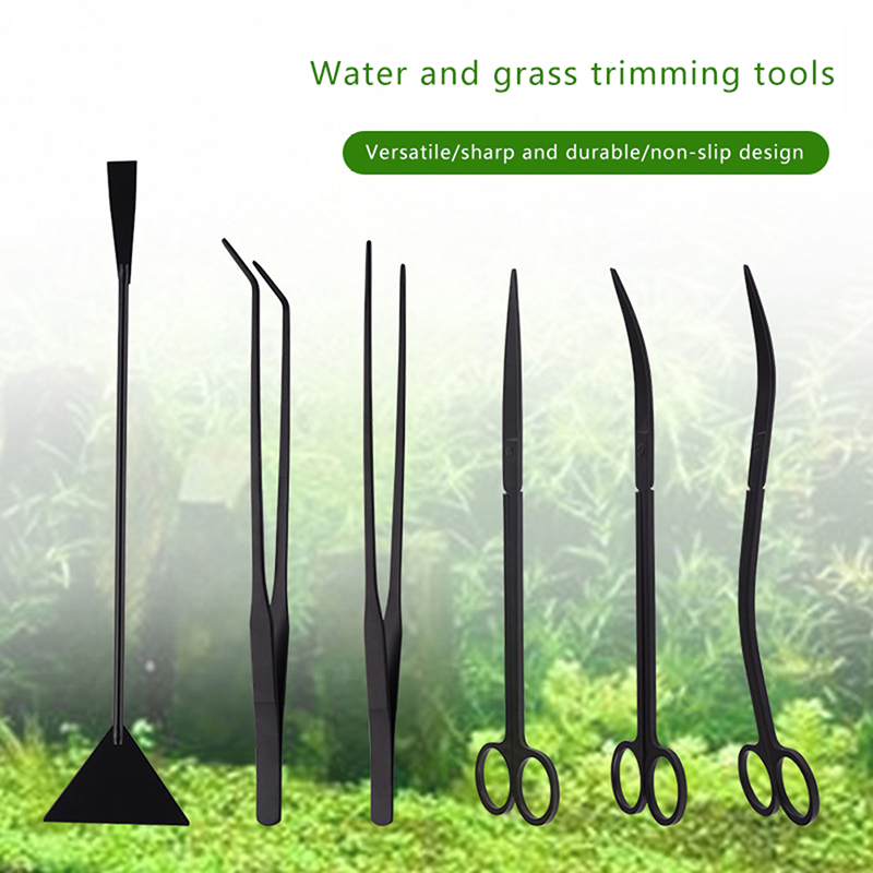 4/5/6PCS Stainless Steel Aquar - Planted Aquarium Maintenance Kit ulasan dan harga
