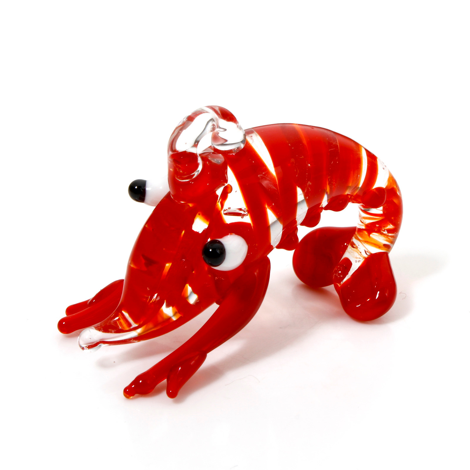 1PCs Red Lobster Lampwork Glas - Aquarium Plant Red ulasan dan harga